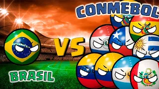 BRASIL vs CONMEBOL en todos los MUNDIALES COUNTRYBALL