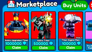 😱OMG!! 🔥I GOT SECRET ASTRO UPGRADED TITAN FOR ALL INVENTORY! Toilet Tower Defense