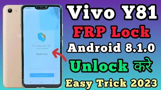 Vivo Y81 FRP Lock Unlock || Android 8.1.0 || Google Account Unlock || Without Pc || Easy Trick 2023.