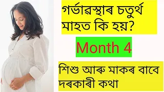 #gainKnowledge #month4 4th month of pregnancy in assamese