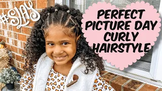 CURLY HAIRSTYLE FOR KIDS | Super Cute Tutorial