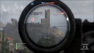 Battlefield™ 1 long rang snipe kill (moving target)