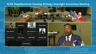Portland Housing Bureau N/NE Oversight Committee Meeting 09/14/23