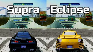 NFS Most Wanted: Toyota Supra vs Mitsubishi Eclipse - Drag Race