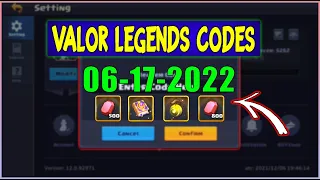 Valor Legends New Gift Codes 2022 | Valor Legend Redeem Code 2022 redeem code game