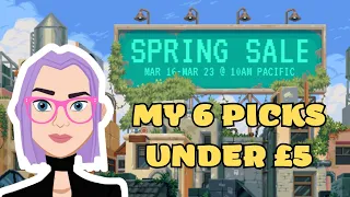 6 Games under £5 in Steam's Spring Sale 2023