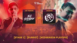 100 Thieves vs Leviatán - VCT Americas Stage 1 - Midseason Playoffs - Map 2