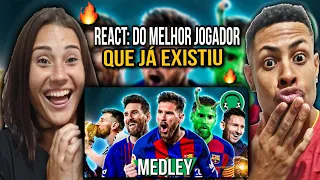 REACT: ♫ SUPER-MEDLEY DO MESSI - ESPECIAL DE 10 MILHÕES /CASAL REACT