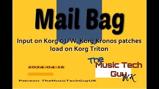 Input on Korg 01/W, Korg Kronos patches load on Korg Triton