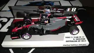 Romain Grosjean 2017 Haas F1 Australian GP Minichamps Model Review