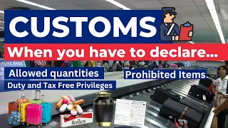 PH CUSTOMS: ITEMS YOU CAN & CAN'T BRING | DUTY & TAX-FREE QUANTITIES | WHEN YOU HAVE TO DECLARE