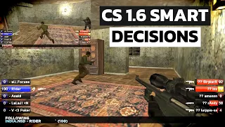 CS 1.6 - WHEN PROS MAKE SMART DECISIONS (200 IQ Plays)