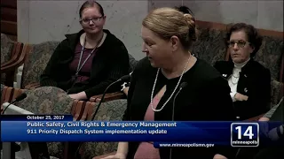 October 25, 2017 Public Safety, Civil Rights & Emergency Management Committee
