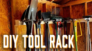 Yard Tool Storage Rack