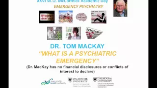 What is a Psychiatric Emergency by Dr  Tom MacKay