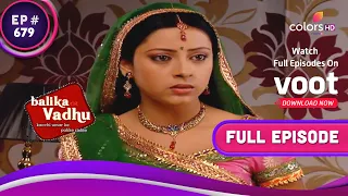 Jagdish ने की Anandi को Convince करने की कोशिश | Balika Vadhu | बालिका वधू | Full Episode | Ep. 679