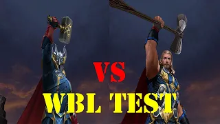 Thor All Father Reborn vs Thor Love And Thunder | wbl test | Marvel Future Fight