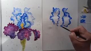 Мастер-класс живописи / ИРИСЫ /painting master class / iris /