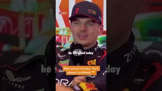 Max praising Charles, we love to see it 🫶🔥 | #f1 #shorts #f1shorts #maxverstappen #azerbaijangp