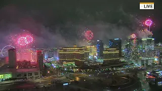 NEW YEAR PARTY FIREWORKS LAS VEGAS 2023