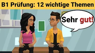 Oral exam German B1 | Planning something together/dialogue | 12 important topics | speak part 3