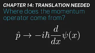 Ch 14: Where does the momentum operator come from? | Maths of Quantum Mechanics