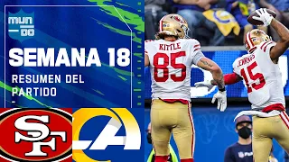 San Francisco 49ers vs Los Angeles Rams | Semana 18 NFL Game Highlights