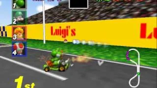 Mario Kart 64 GP Luigi Raceway 25"06 (TAS)