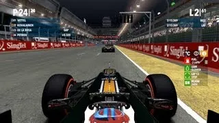 F1 2012, 24th to 1st, 100% race, legend ai, Petrov, Singapore