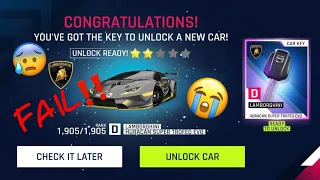 🔅Asphalt 9 Unlocking🥳 Lamborghini Huracan Super Trofeo Evo🥂 and FAIL😰