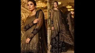 Mariab Wedding Collection | Heavy Embroidered Chiffon Master Replica dress