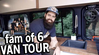 Big Family DIY Van Tour | Roadschooling in our Sprinter | Vanlife