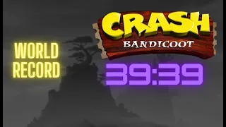 [World Record] Crash Bandicoot 1 Any% Speedrun in 39:39 (PS2)