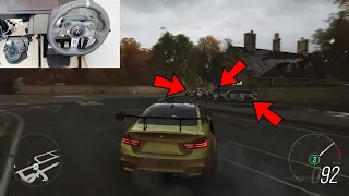 Bmw M4 vs Police Chase🚓 in Forza Horizon 4 (logitech G920 + shifter)