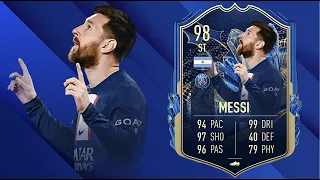 FIFA 23: LIONEL MESSI 98 TOTS PLAYER REVIEW I FIFA 23 ULTIMATE TEAM