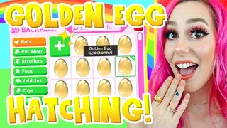 I HATCHED A GOLDEN EGG In ADOPT ME! How Long Does It Take To Get The Golden Egg (Roblox)