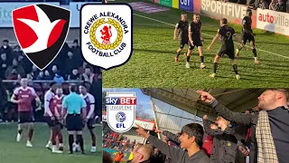 CREWE WIN IT LATE AND SUIII! Cheltenham Town 1-2 Crewe Alexandra match day Vlog! SHOCKING.