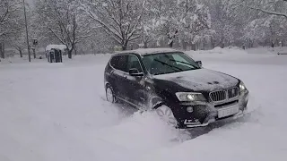 BMW X3 f25 vs snow