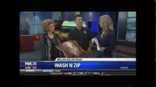 Wash 'n Zip Pet Bed featured on Orlando's Fox 35 News "Million Dollar Ideas"