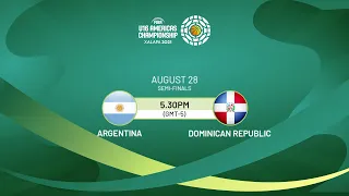 SEMI-FINALS: Argentina v Dominican Republic | Full Game - FIBA U16 Americas Championship 2021