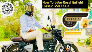 All New Classic 350 DIY | CHAIN CLEANING & LUBRICATION| ಕನ್ನಡದಲ್ಲಿ |