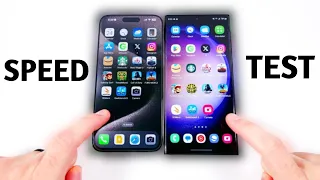 iPhone 15 Pro Max vs Samsung Galaxy S23 Ultra Speed Test (One UI 6)