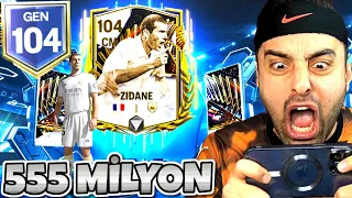 104 GEN ? 104 EFSANE ZİDANE GELDİ 😱 555 MİLYON ! EN İYİSİ ! EA FC MOBİLE 24 PAKET AÇILIMI !