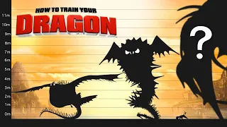 How To Train Your Dragon SIZE Comparison | Biggest Dragon in HTTYD