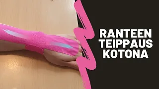 Ranteen kinesioteippaus kotona