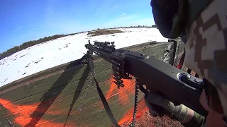 Estonian Army Training - HD POV OF MG3 Machine Gunner