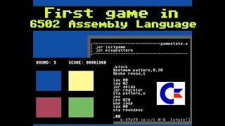 My first game in 6502 assembly language for the C64.