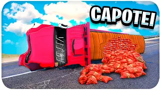 CAPOTEI MEU CAMINHÃO E SOFRI UM ACIDENTE FEIO 😭🤕 | GTA 5 VIDA REAL #419