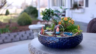 Fun, Colorful Miniature Garden with DIY Pond! 💦🌿🌈// Garden Answer