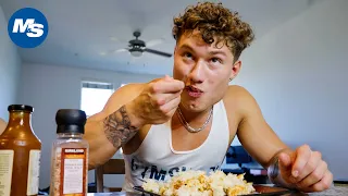 Full Day of Eating - Contest Prep | Anthony Mantello | 3,393 Calories